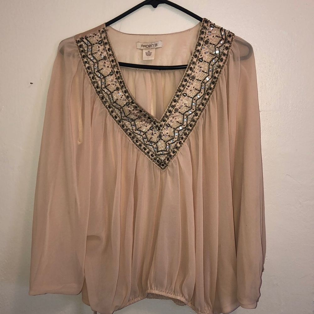 Arden B cute sheer top